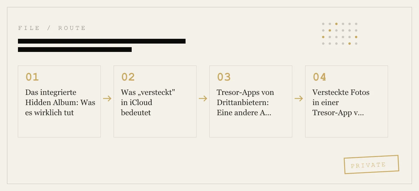 Versteckte Fotos auf dem iPhone finden