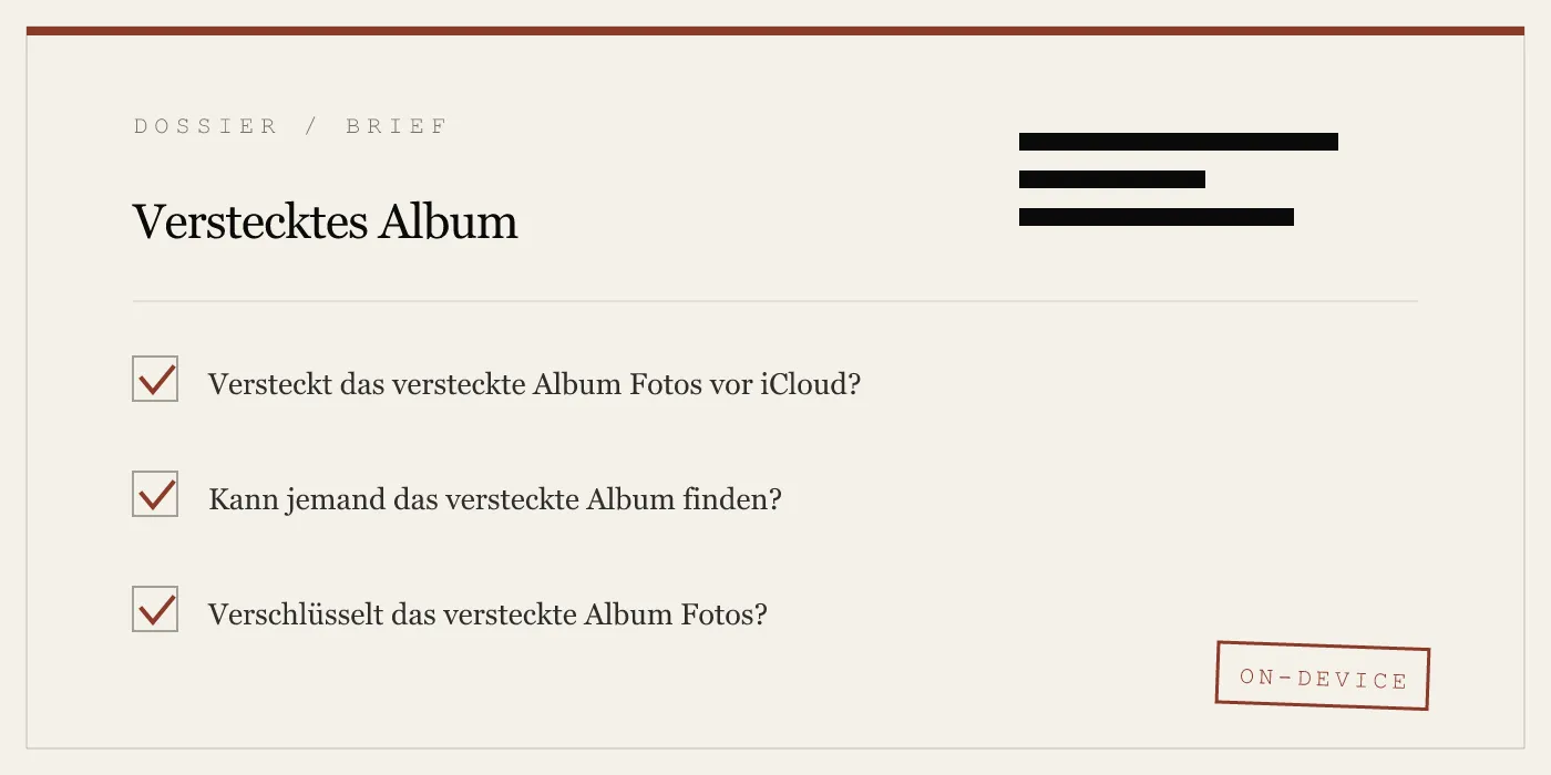 Verstecktes Album