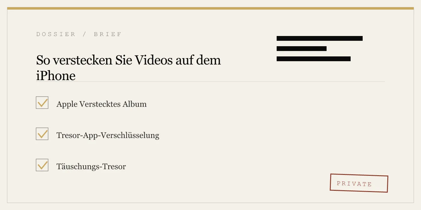So verstecken Sie Videos auf dem iPhone