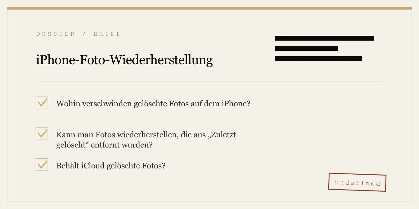 iPhone-Foto-Wiederherstellung