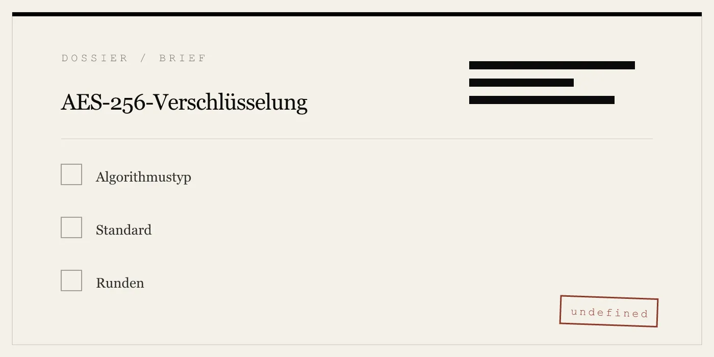 AES-256-Verschlüsselung