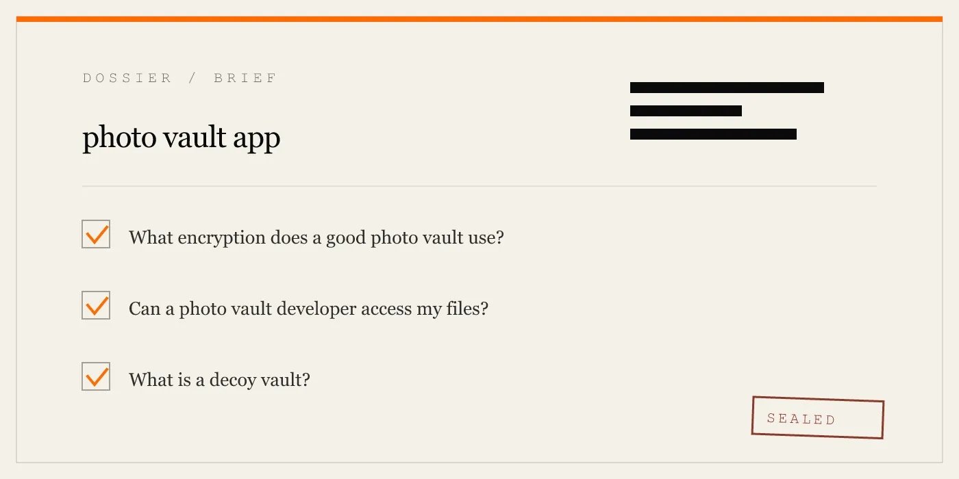 photo vault app