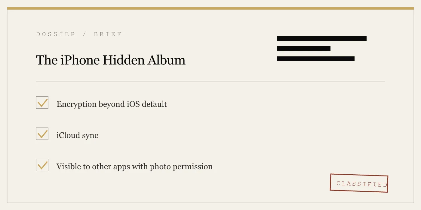 The iPhone Hidden Album