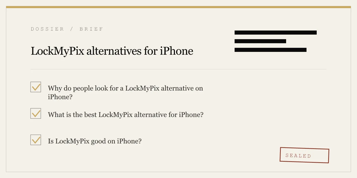 LockMyPix alternatives for iPhone