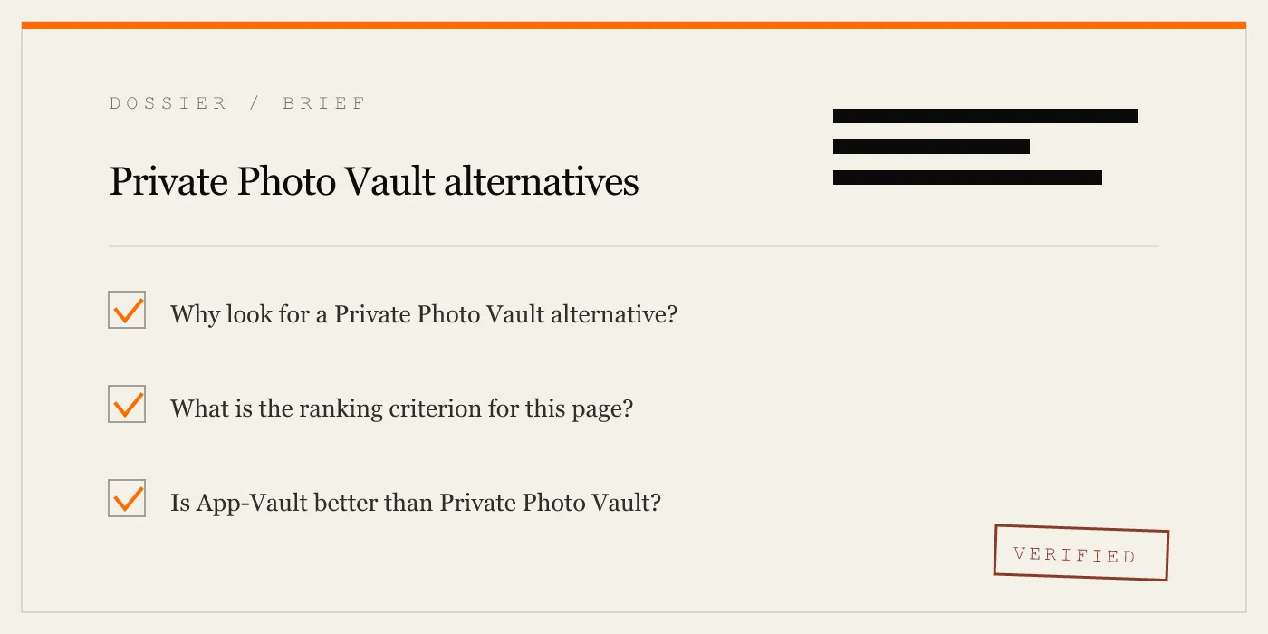 Private Photo Vault alternatives