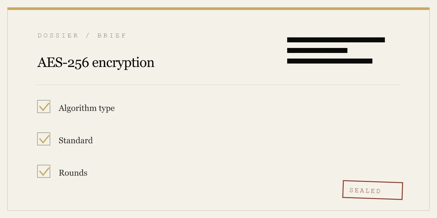 AES-256 encryption