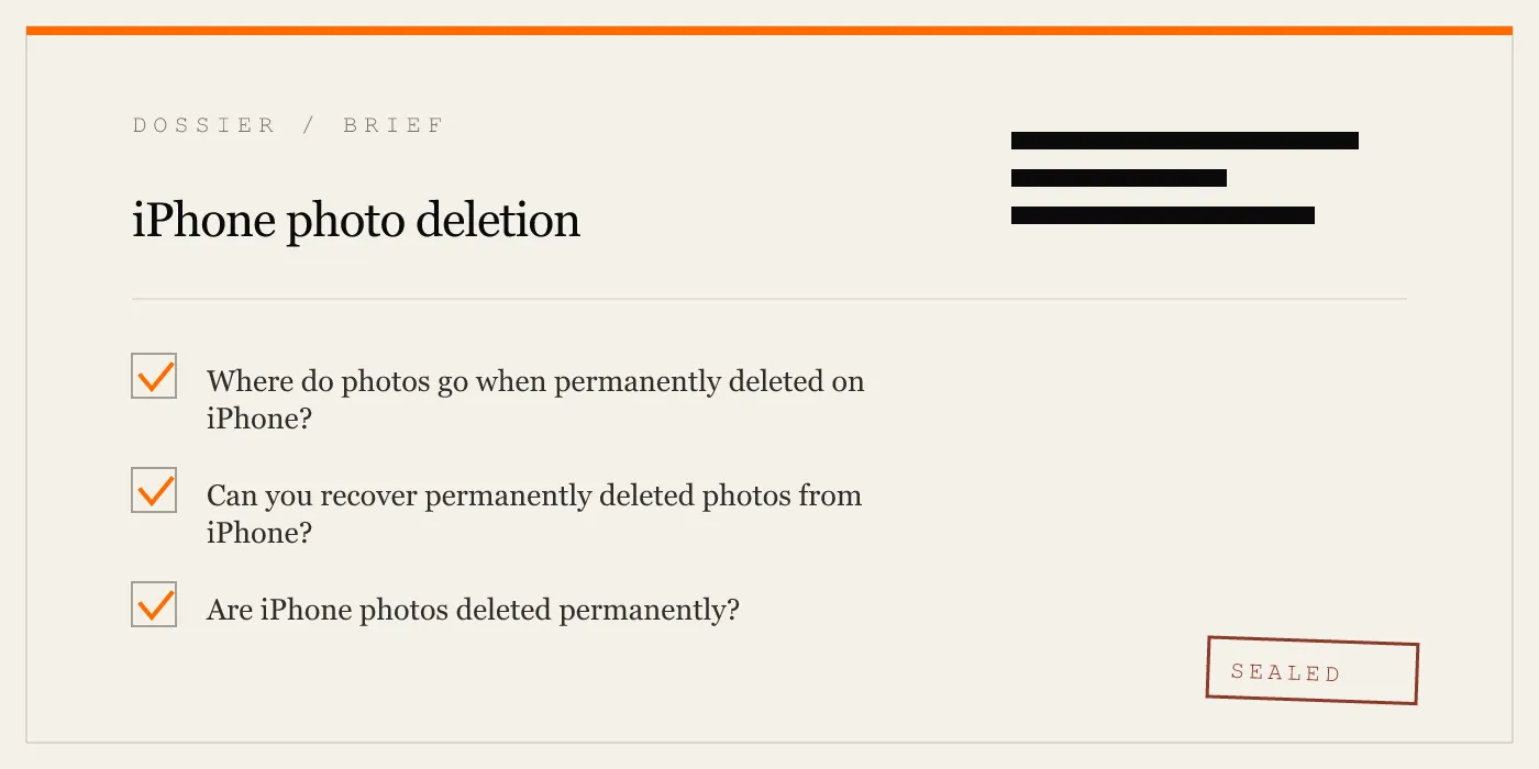 iPhone photo deletion