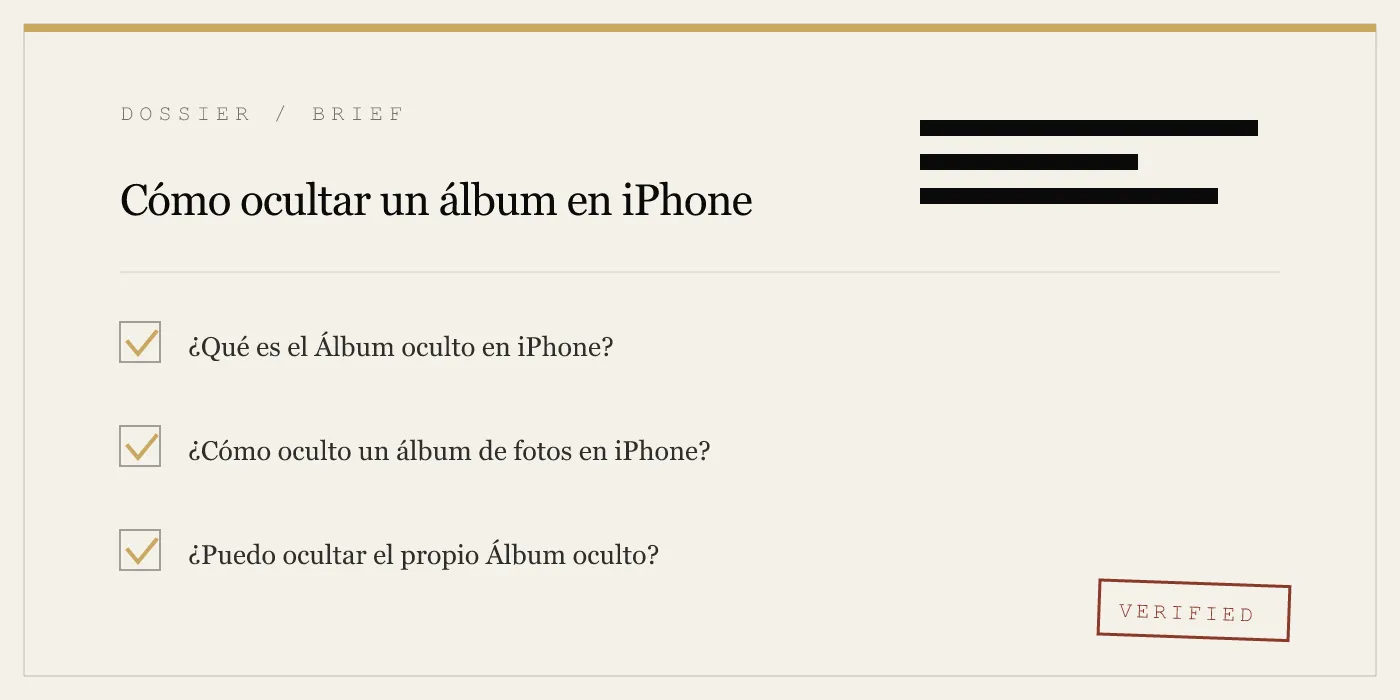 Cómo ocultar un álbum en iPhone