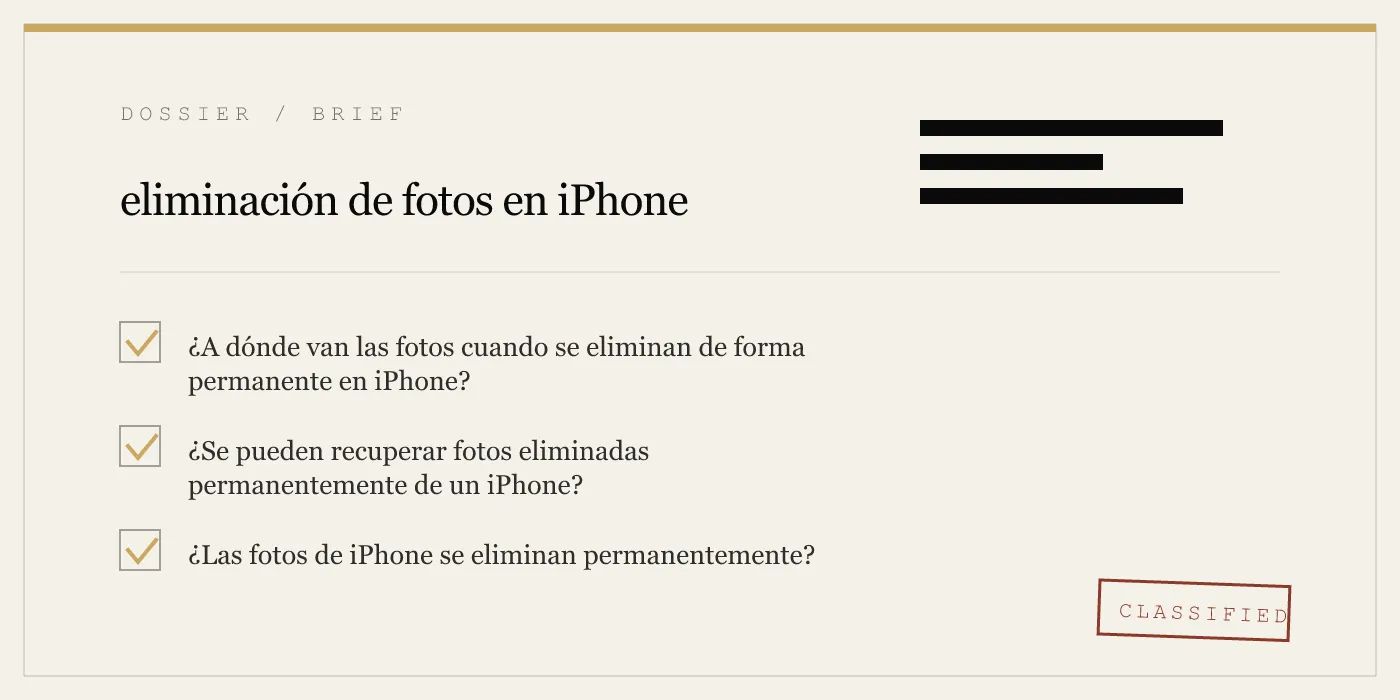 eliminación de fotos en iPhone