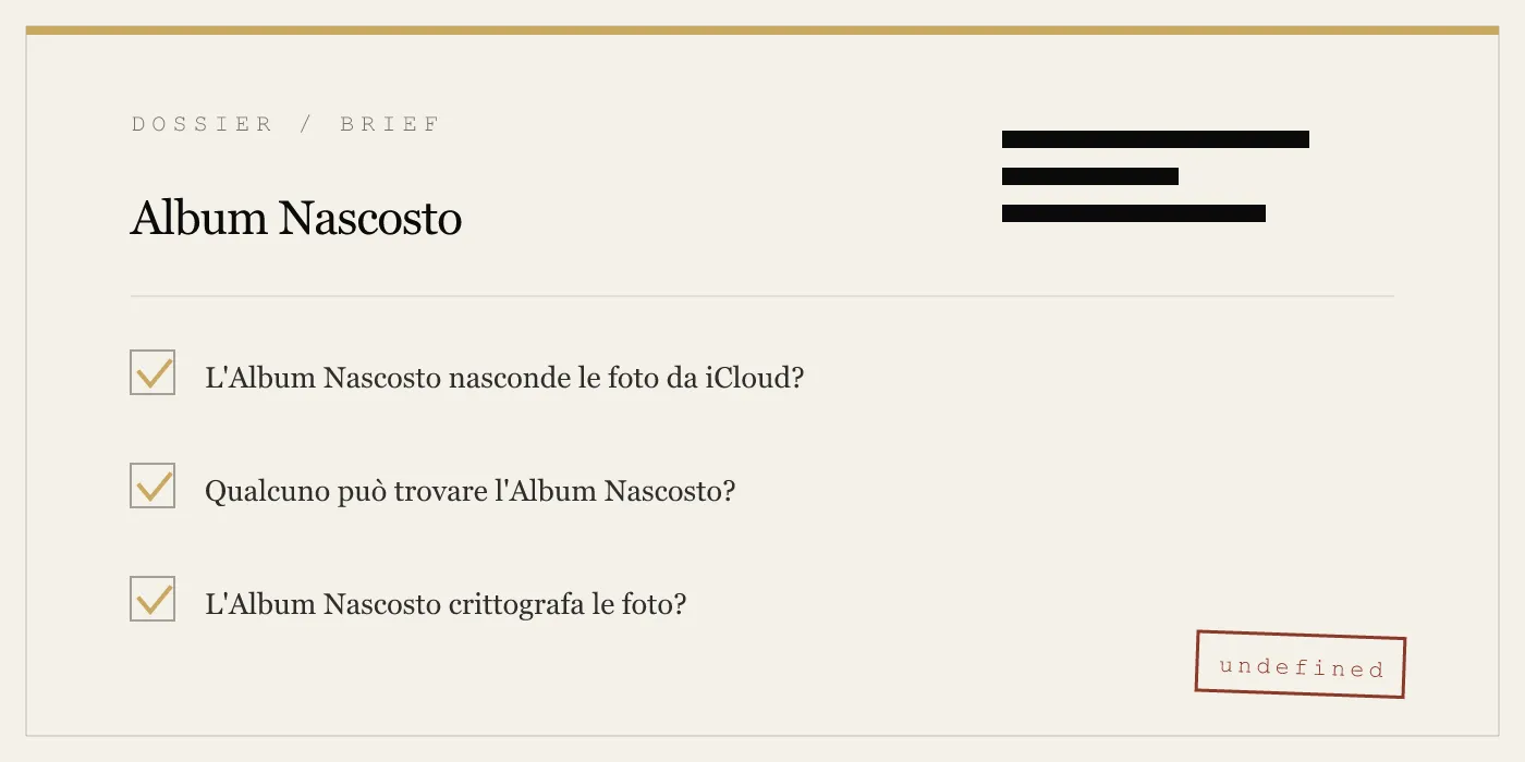 Album Nascosto