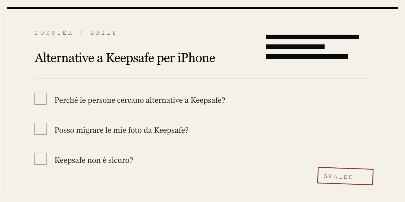 Alternative a Keepsafe per iPhone