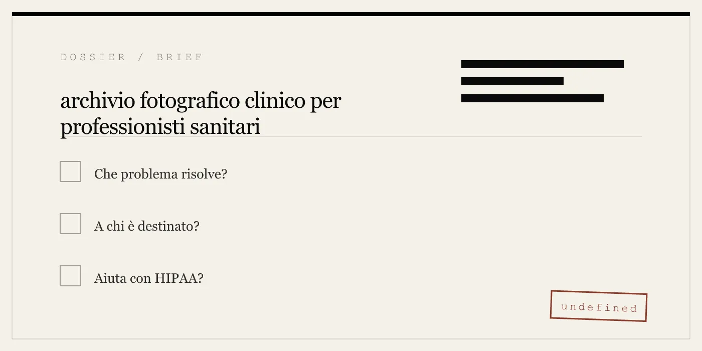 archivio fotografico clinico per professionisti sanitari