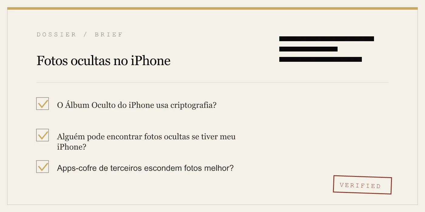 Fotos ocultas no iPhone