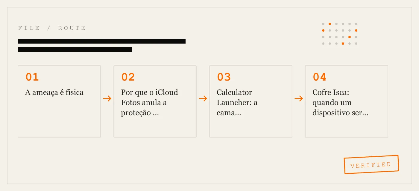 Um cofre de fotos criado para jornalistas que carregam material sensível no iPhone