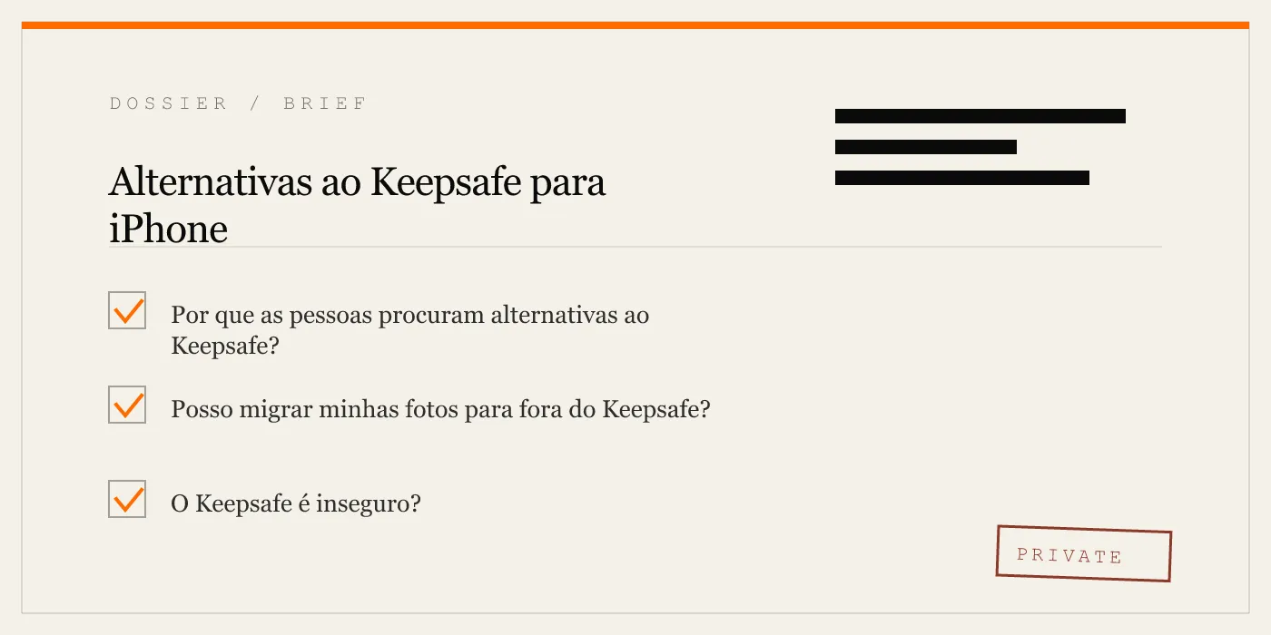 Alternativas ao Keepsafe para iPhone