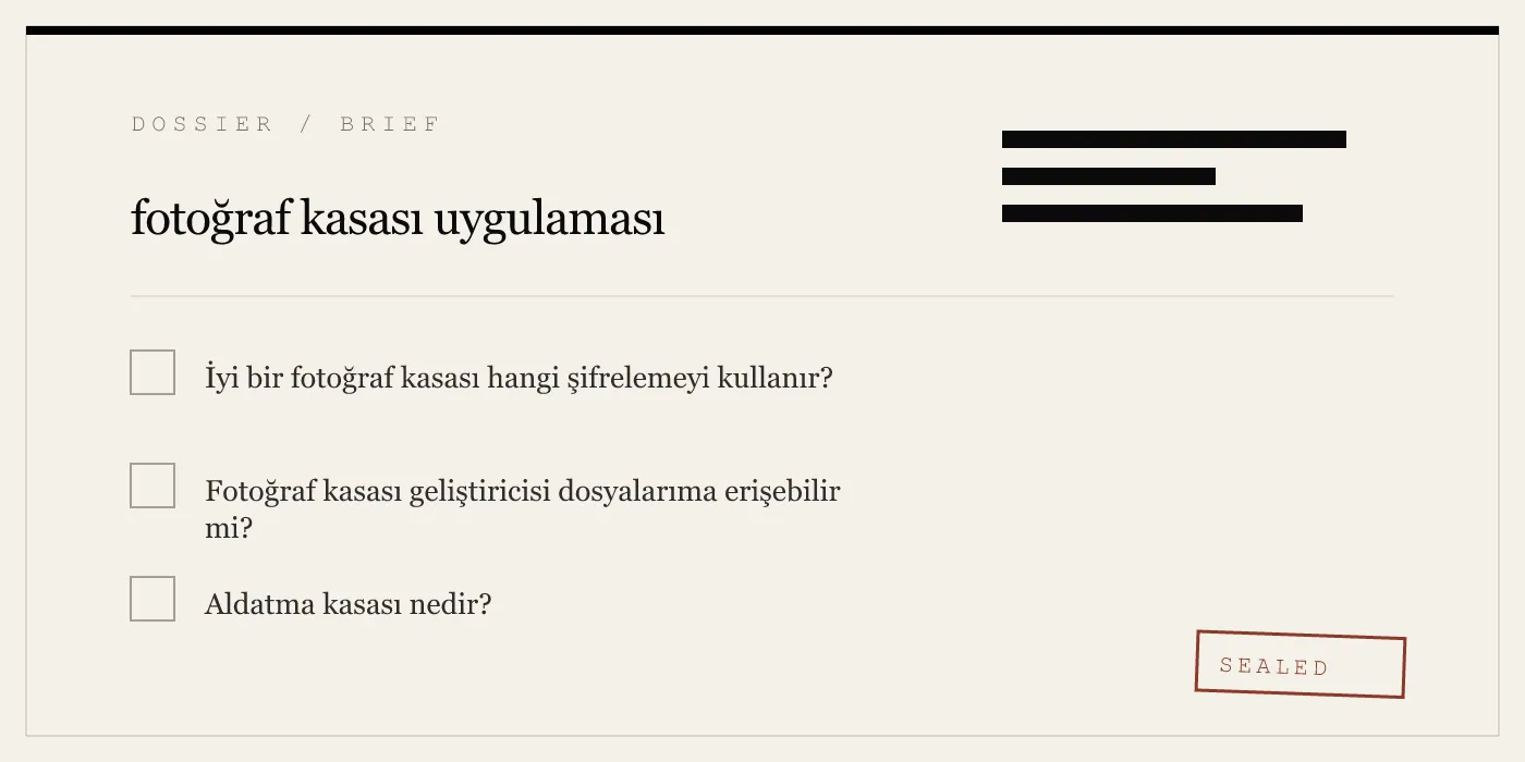 fotoğraf kasası uygulaması