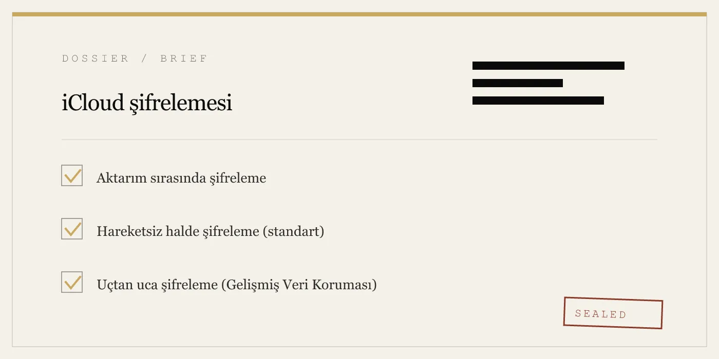 iCloud şifrelemesi