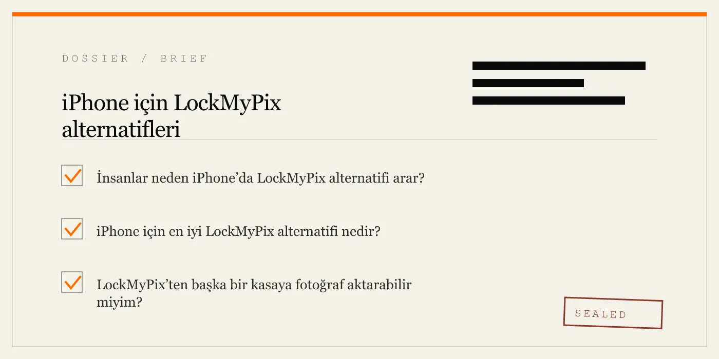 iPhone için LockMyPix alternatifleri